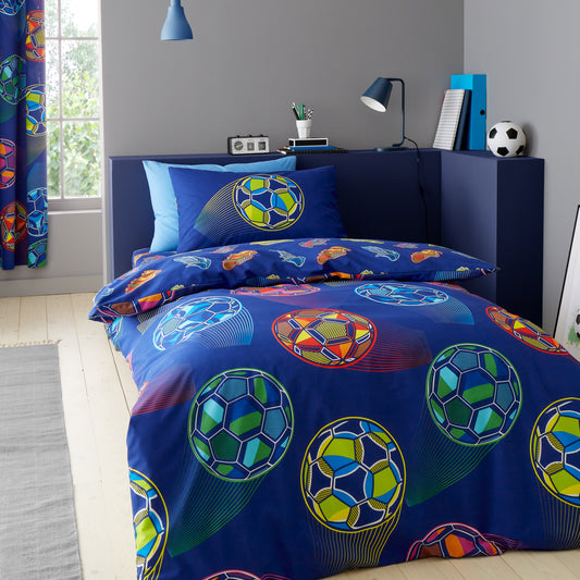 Catherine Lansfield Bright Football Duvet Cover Set