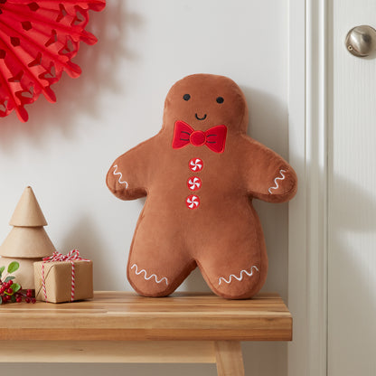 Catherine Lansfield Christmas Gingerbread 3D Cushion