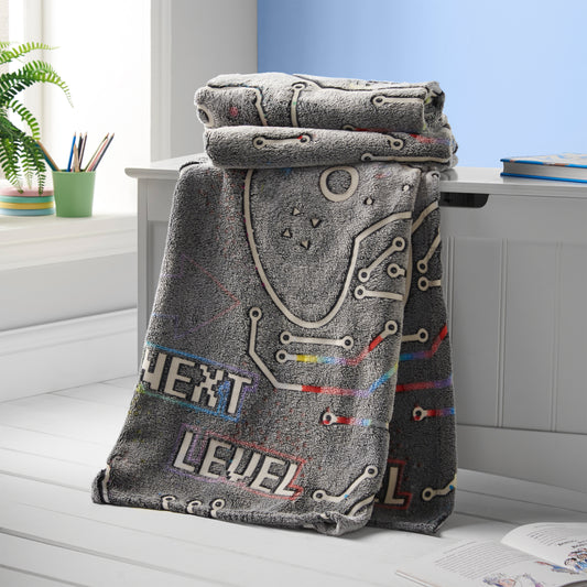 Catherine Lansfield Game Over Fleece Throw
