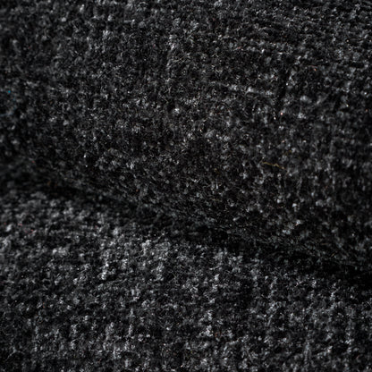Catherine Lansfield Wilson Plain Chenille Throw - Black