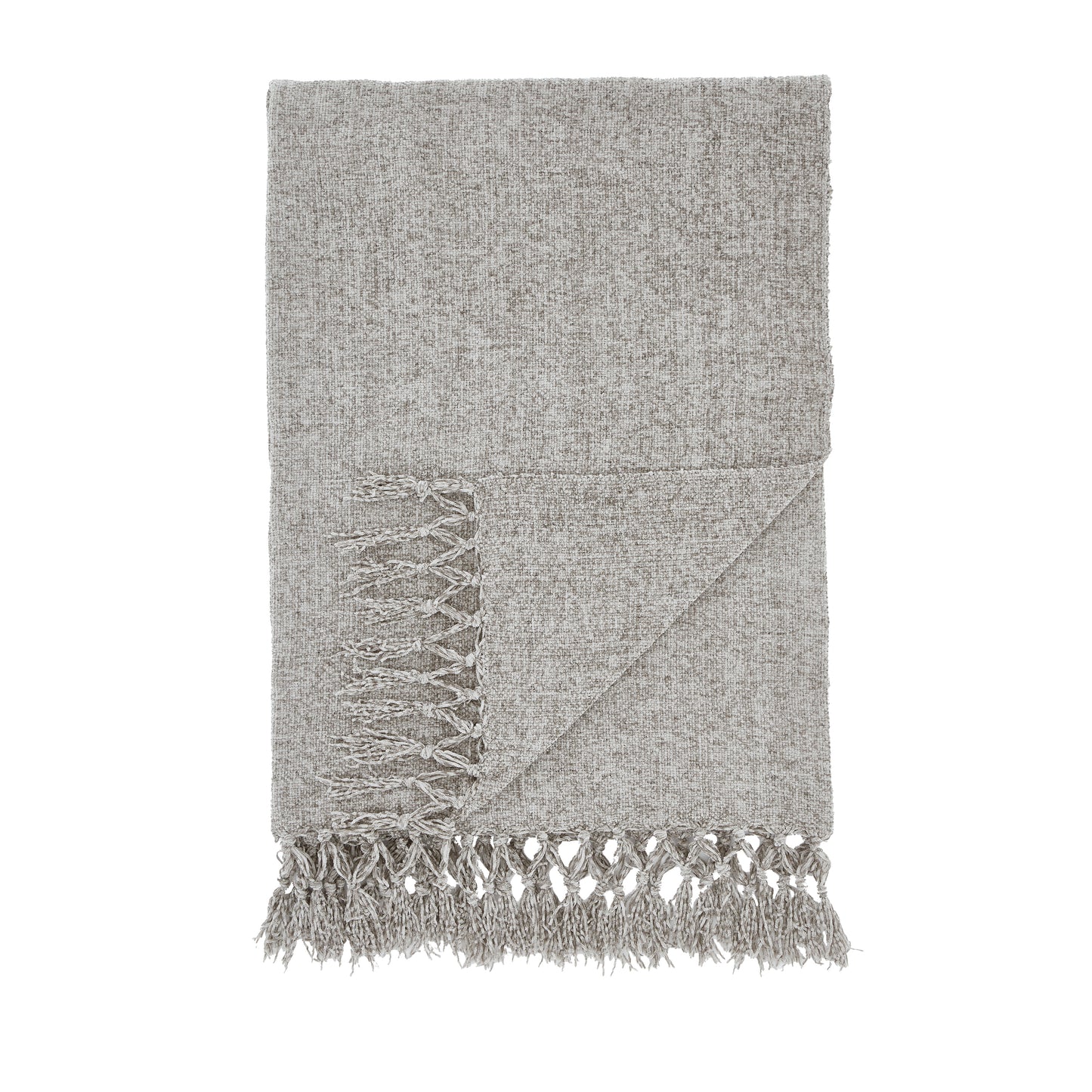 Catherine Lansfield Wilson Plain Chenille Throw - Grey
