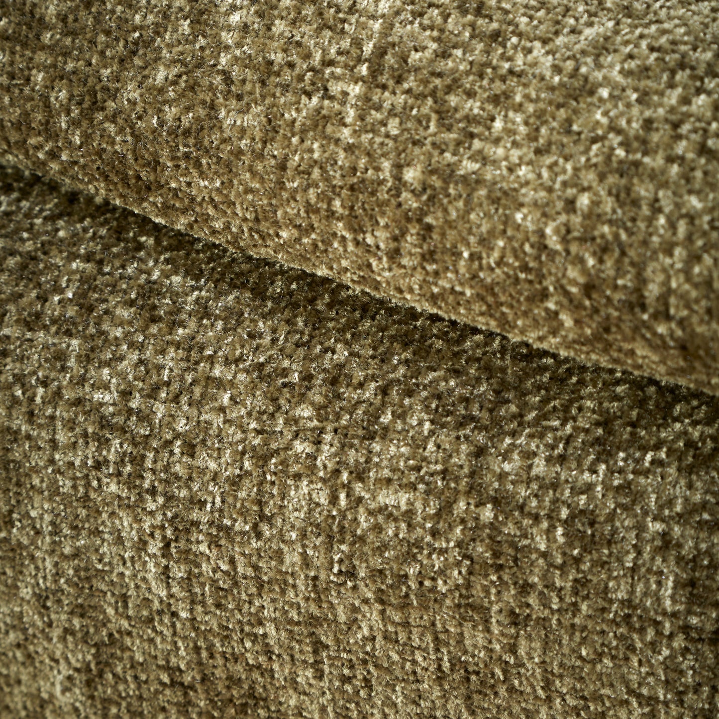Catherine Lansfield Wilson Plain Chenille Throw - Olive