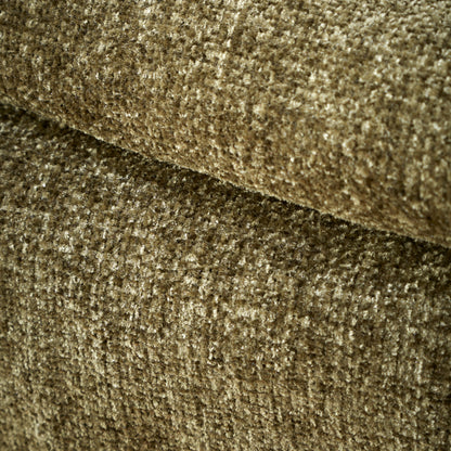 Catherine Lansfield Wilson Plain Chenille Throw - Olive