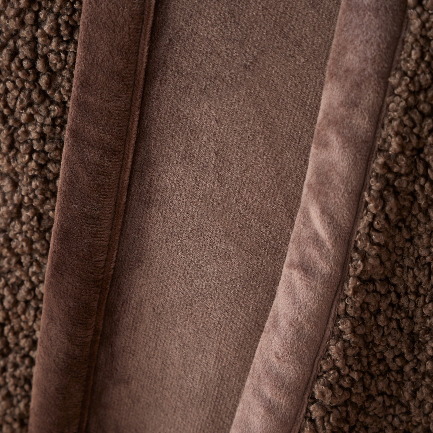 Catherine Lansfield So Soft Velvet Boucle Throw - Chocolate