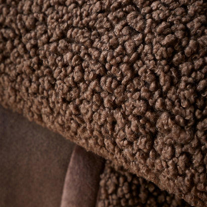 Catherine Lansfield So Soft Velvet Boucle Throw - Chocolate