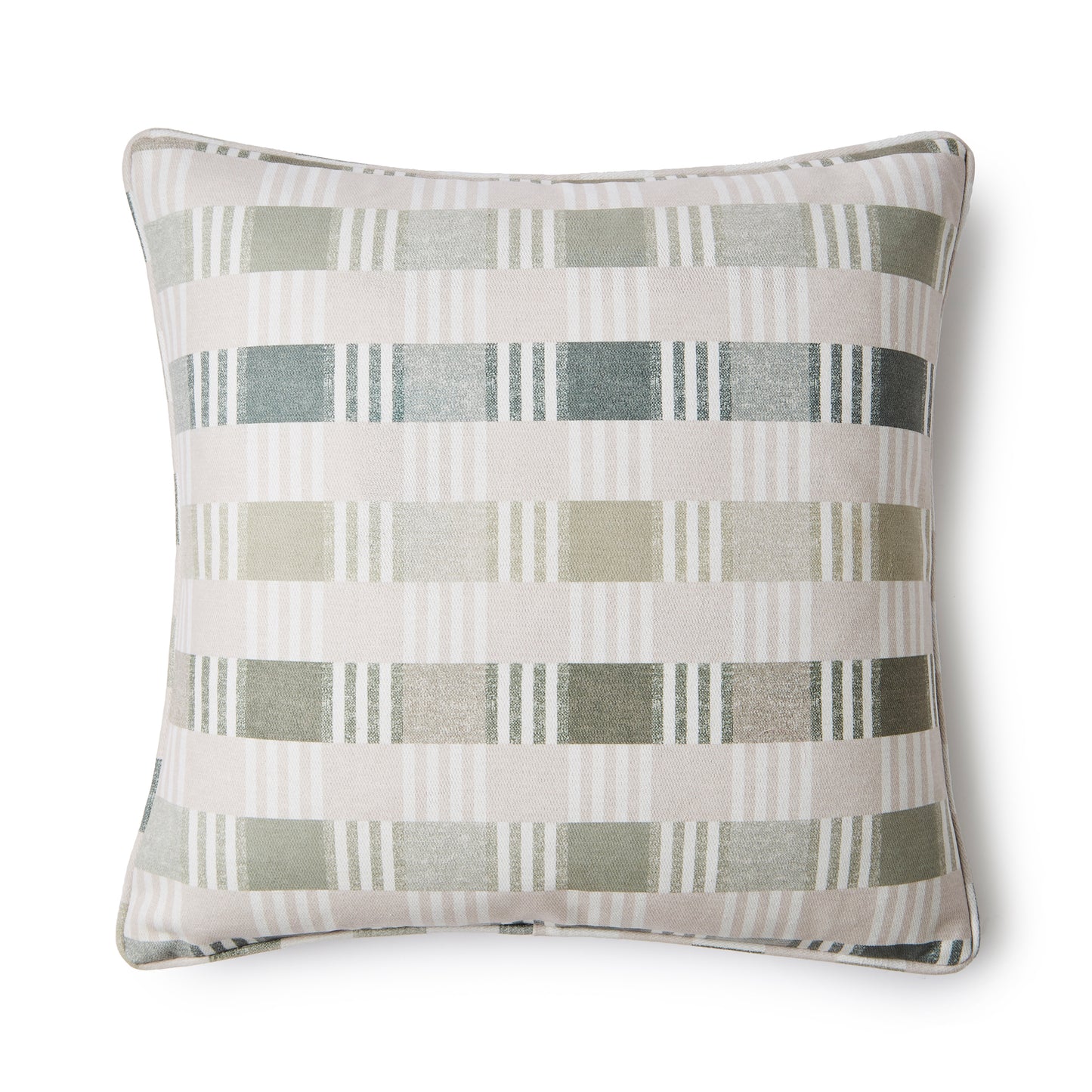Catherine Lansfield Wilson Check Filled Cushion - Green