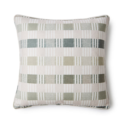 Catherine Lansfield Wilson Check Filled Cushion - Green