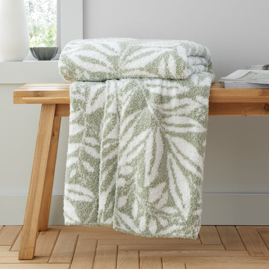 Catherine Lansfield So Soft Sorrel Throw - Green