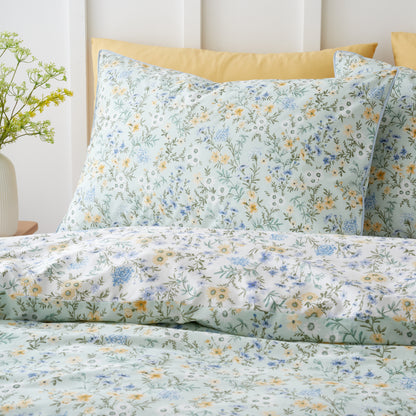 Bianca Ditsy Floral Duvet Cover Set - Green