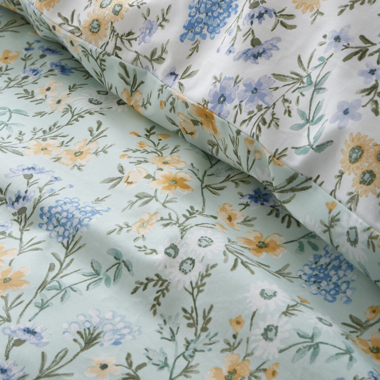 Bianca Ditsy Floral Duvet Cover Set - Green