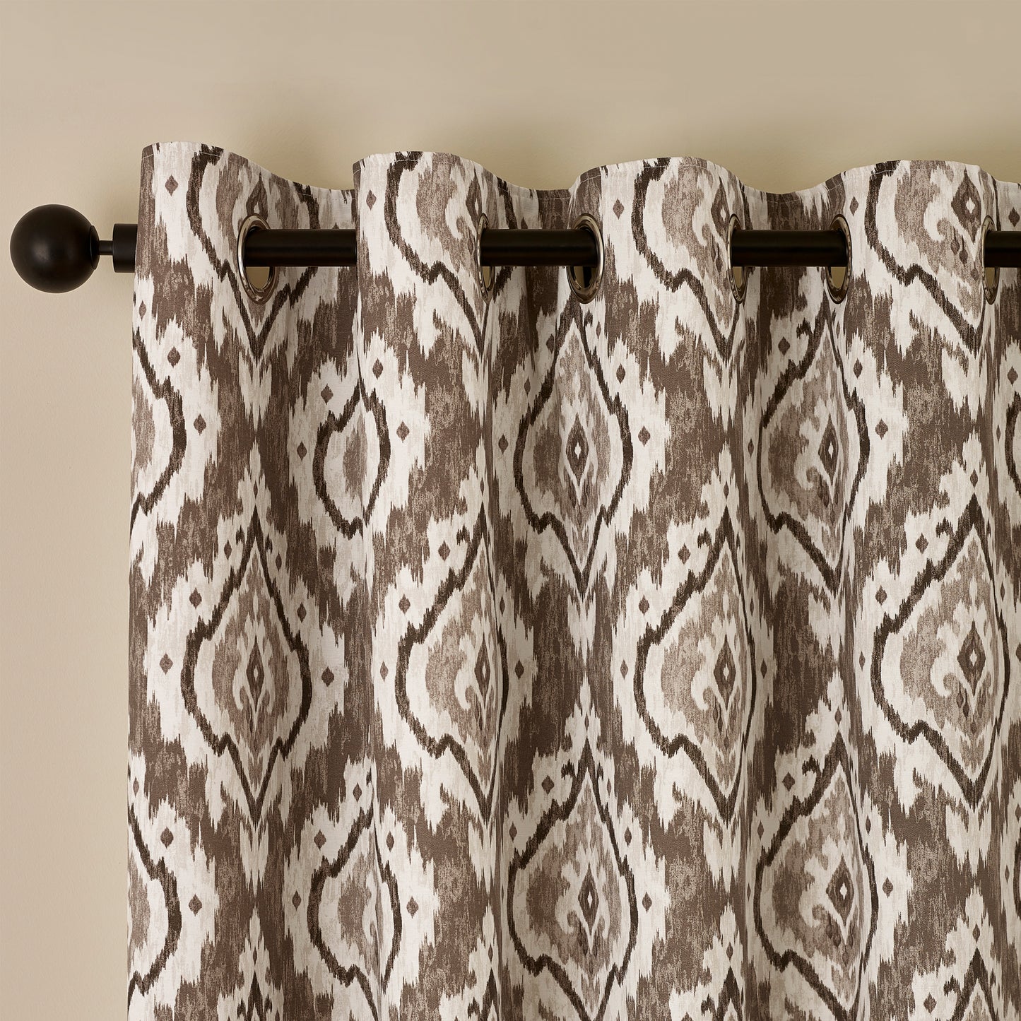 Pineapple Elephant Suri Eyelet Curtains - Natural