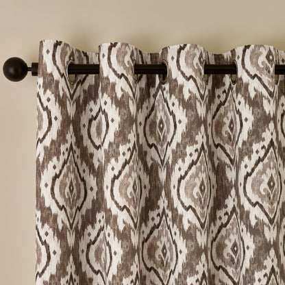 Pineapple Elephant Suri Eyelet Curtains - Natural