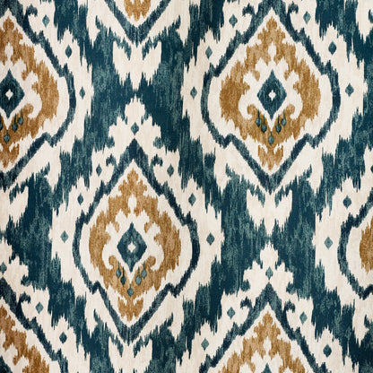 Pineapple Elephant Suri Eyelet Curtains - Teal
