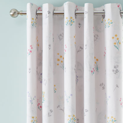 Catherine Lansfield Bunny Tails Ditsy Flower Eyelet Curtains