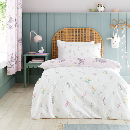 Catherine Lansfield Bunny Tails Ditsy Flower Duvet Cover Set