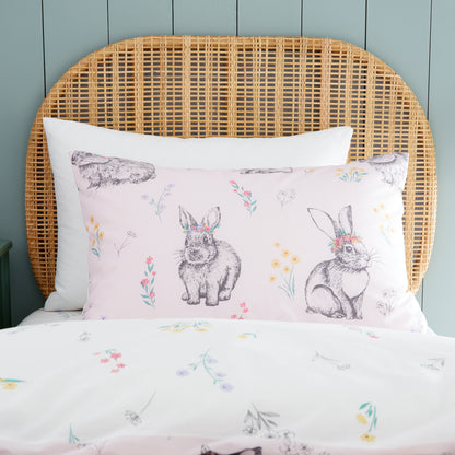 Catherine Lansfield Bunny Tails Ditsy Flower Duvet Cover Set