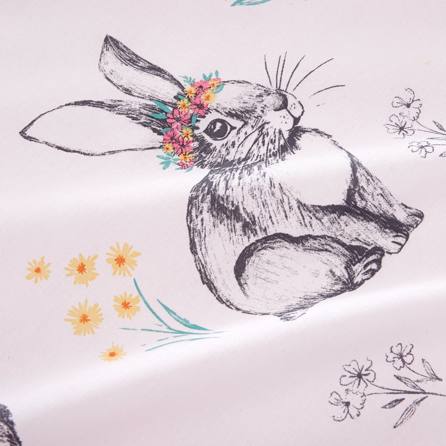 Catherine Lansfield Bunny Tails Ditsy Flower Duvet Cover Set