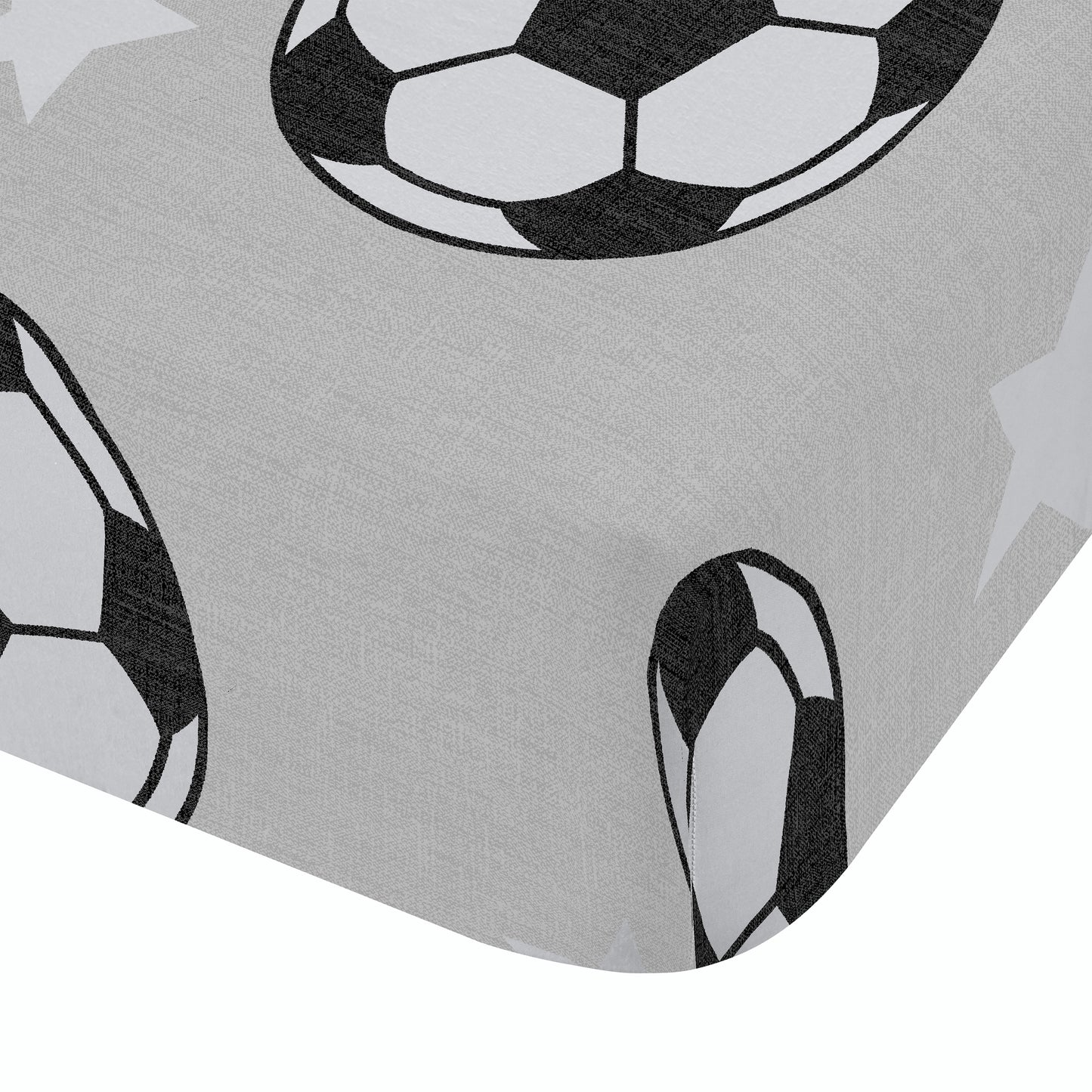 Catherine Lansfield Brushed Football Stars Fitted Sheet