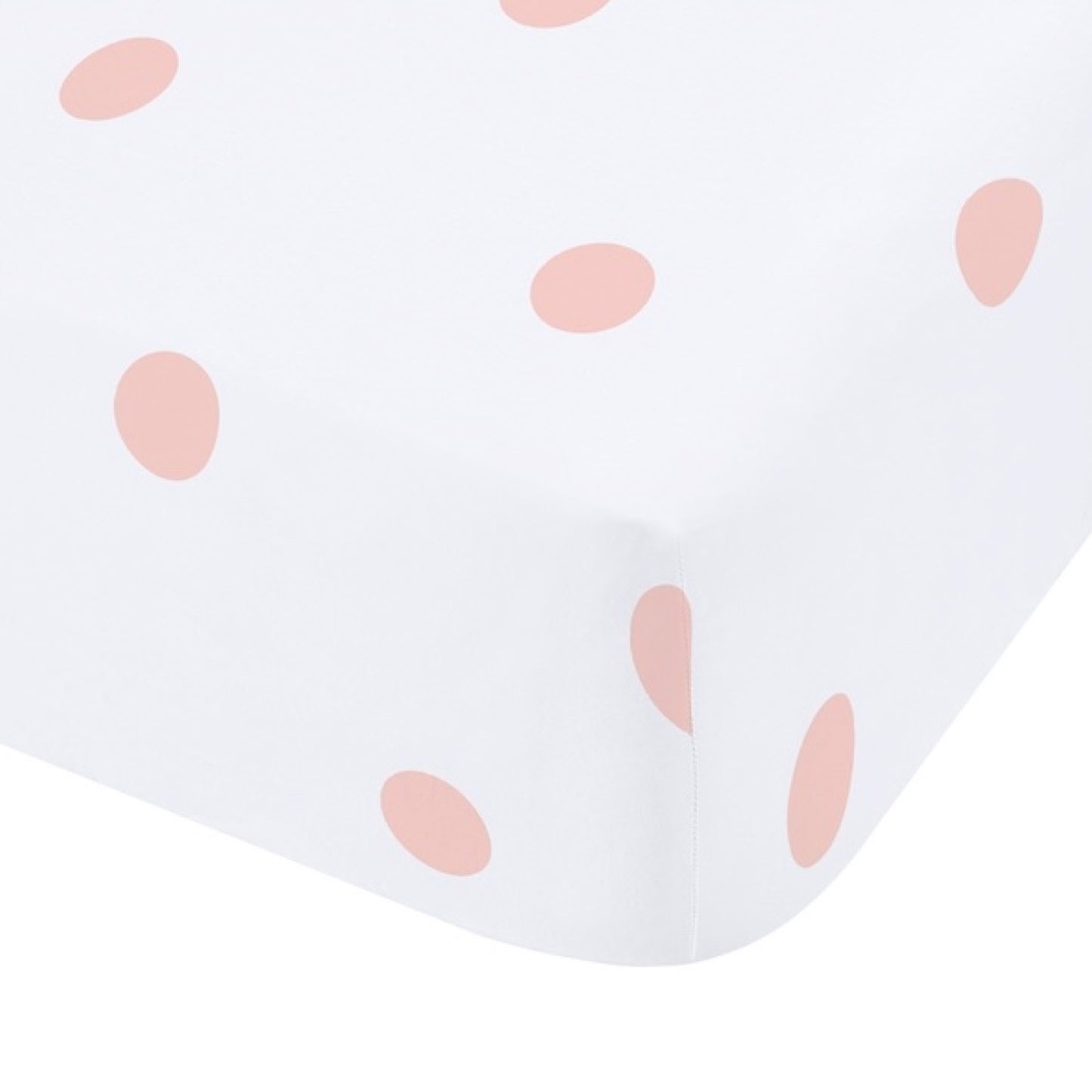 Catherine Lansfield Brushed Polka Dot Fitted Sheet - Pink