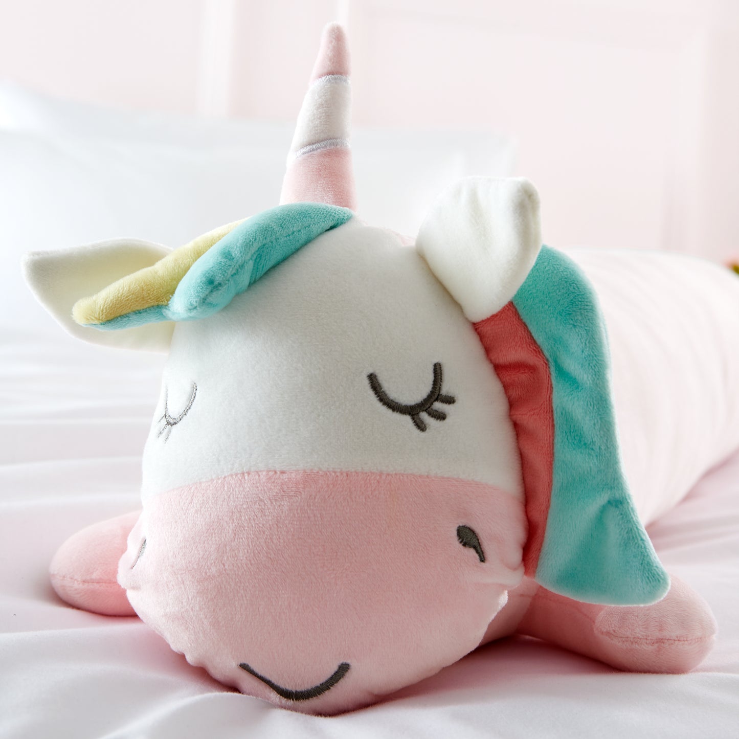 Catherine Lansfield Cuddle Friends Unicorn 3D Cushion