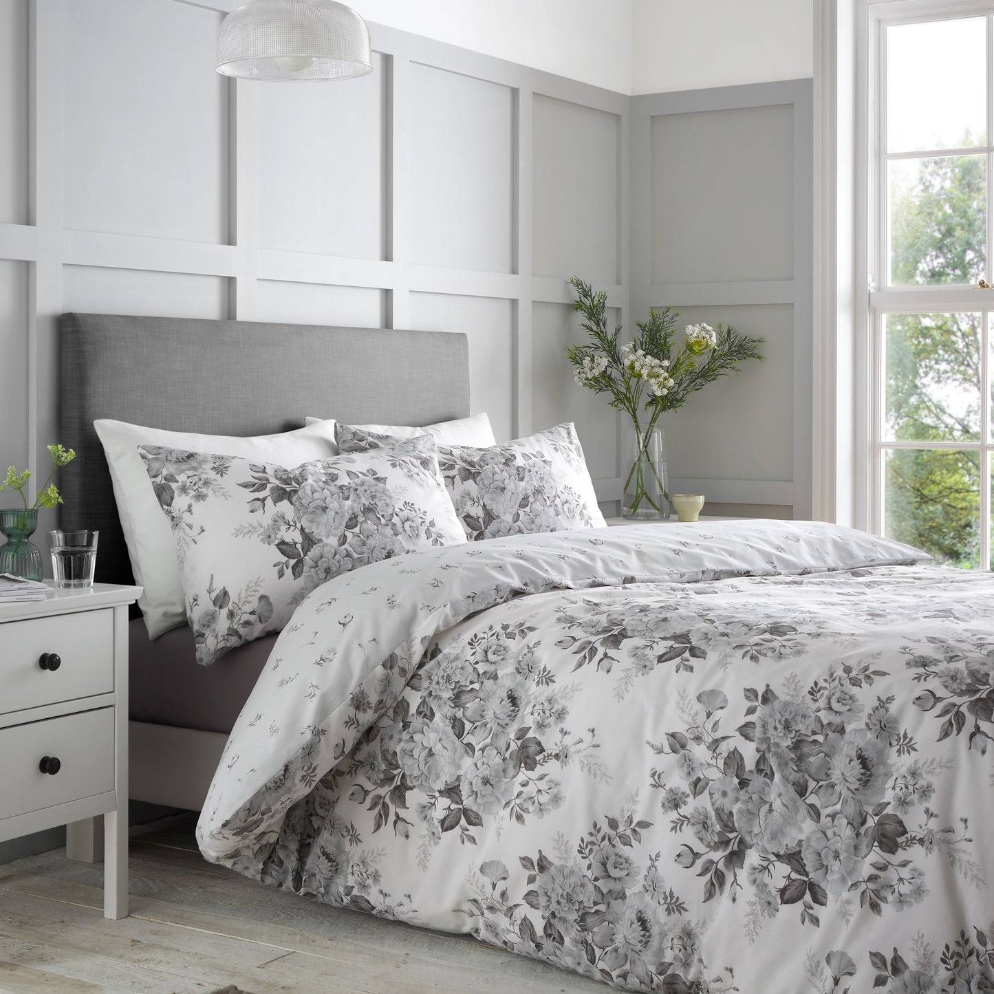 Catherine Lansfield Elinda Floral Duvet Cover Set