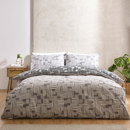 Catherine Lansfield Blocks Duvet Cover Set
