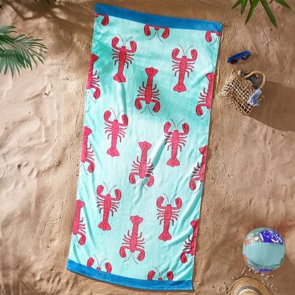 Catherine Lansfield Lobster Red Beach Towel