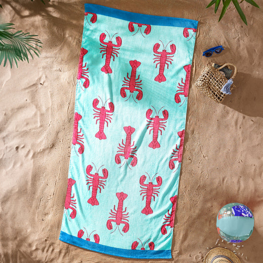 Catherine Lansfield Lobster Red Beach Towel