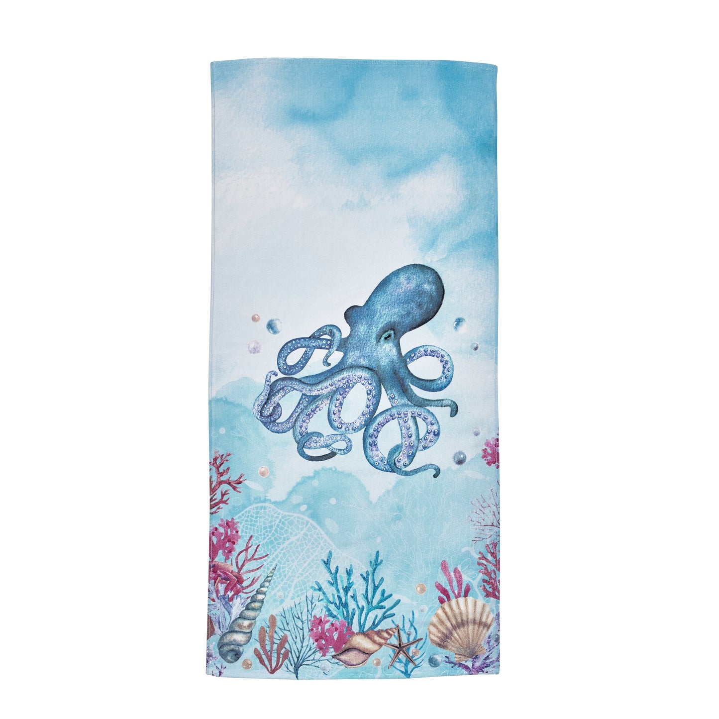Catherine Lansfield Octopus Blue Beach Towel