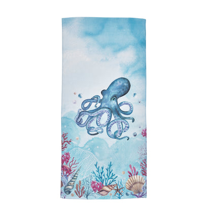 Catherine Lansfield Octopus Blue Beach Towel