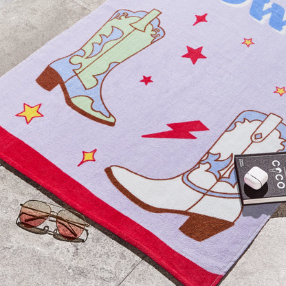 Sassy B Howdy Cowgirl Beach Towel