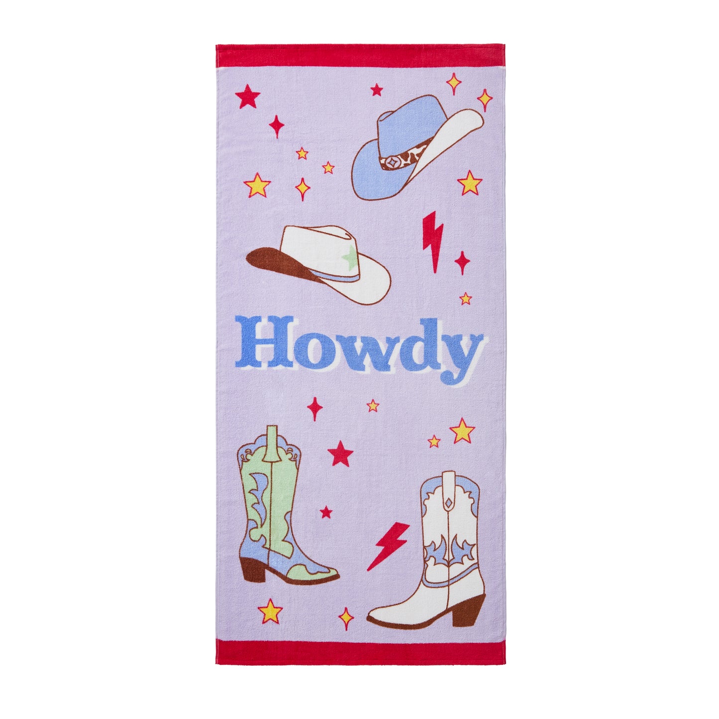 Sassy B Howdy Cowgirl Beach Towel