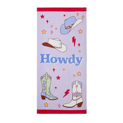 Sassy B Howdy Cowgirl Beach Towel