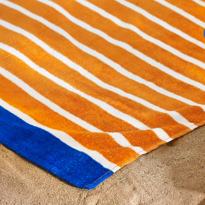 Catherine Lansfield Hot Dog Orange Beach Towel