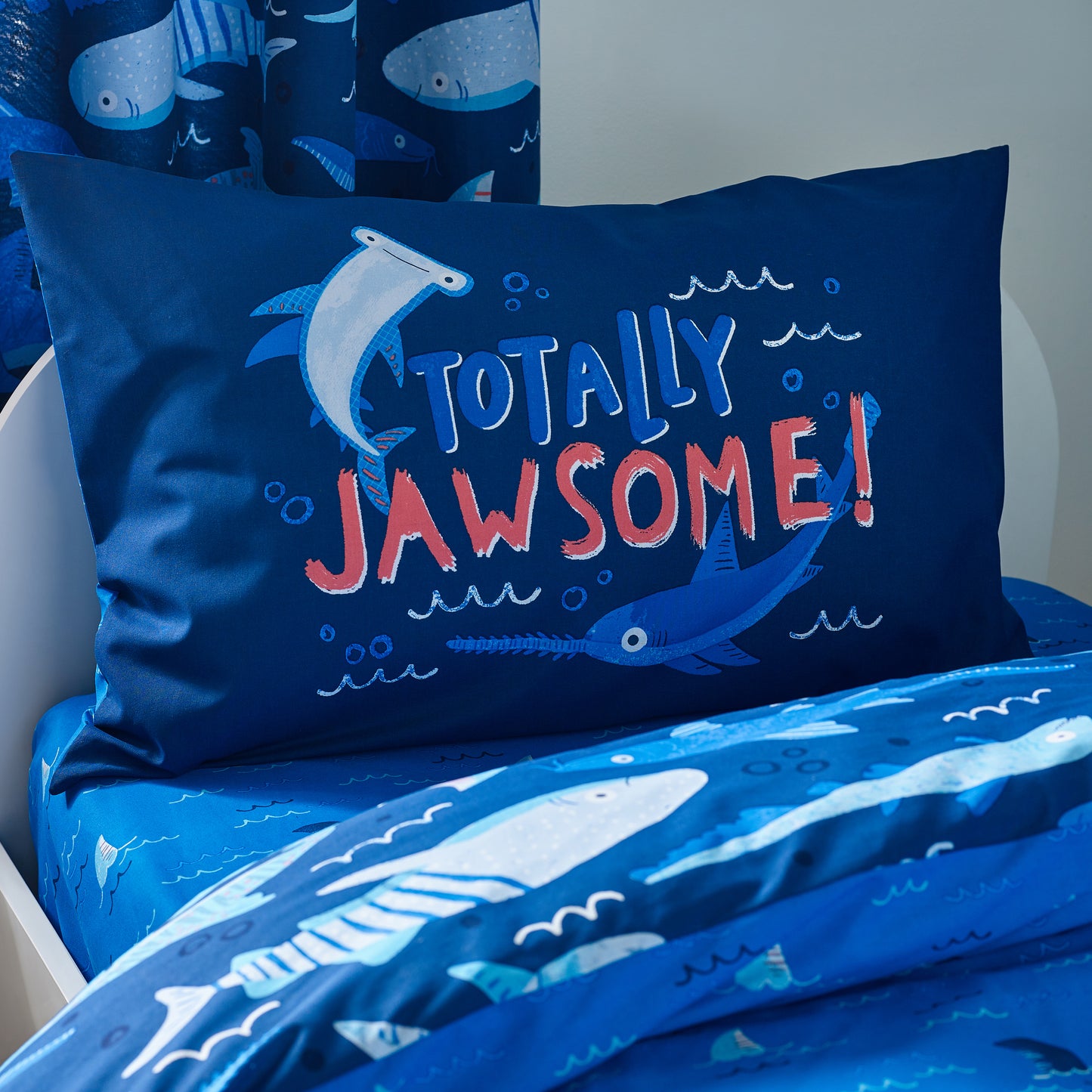 Catherine Lansfield Jawsome Shark Duvet Cover Set