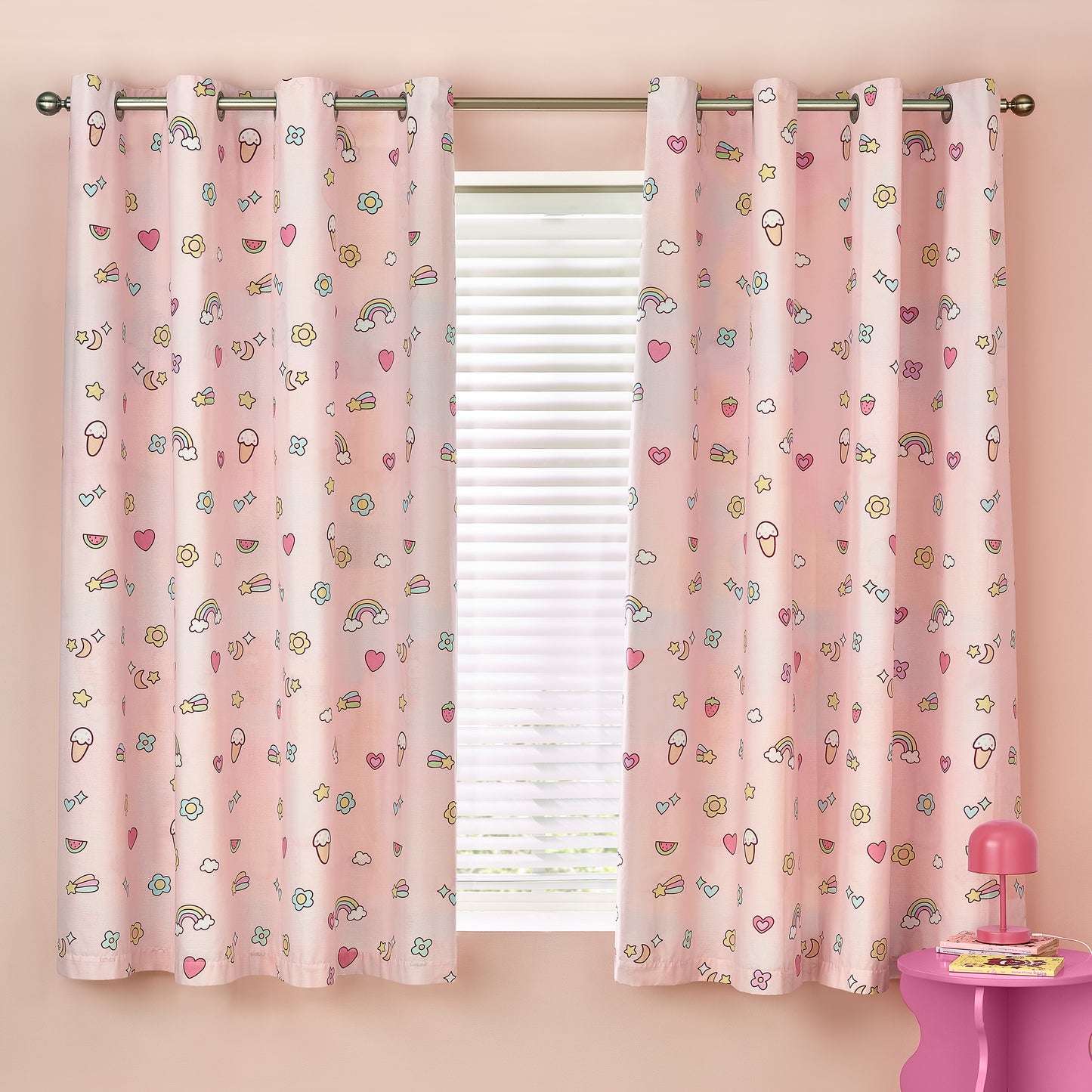 Catherine Lansfield Forever Together Eyelet Curtains