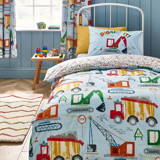 Catherine Lansfield Digger Dreams Duvet Cover Set