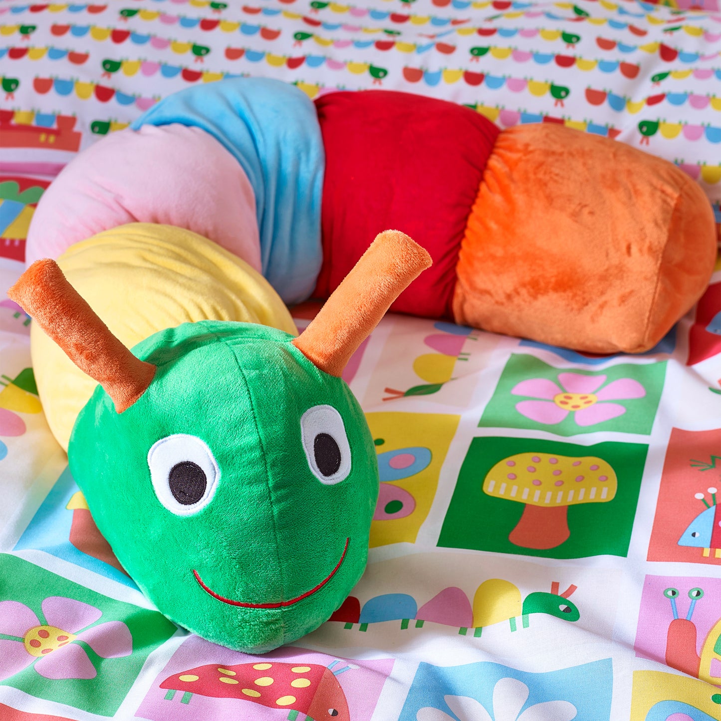 Catherine Lansfield Charlee Caterpillar 3D Cushion