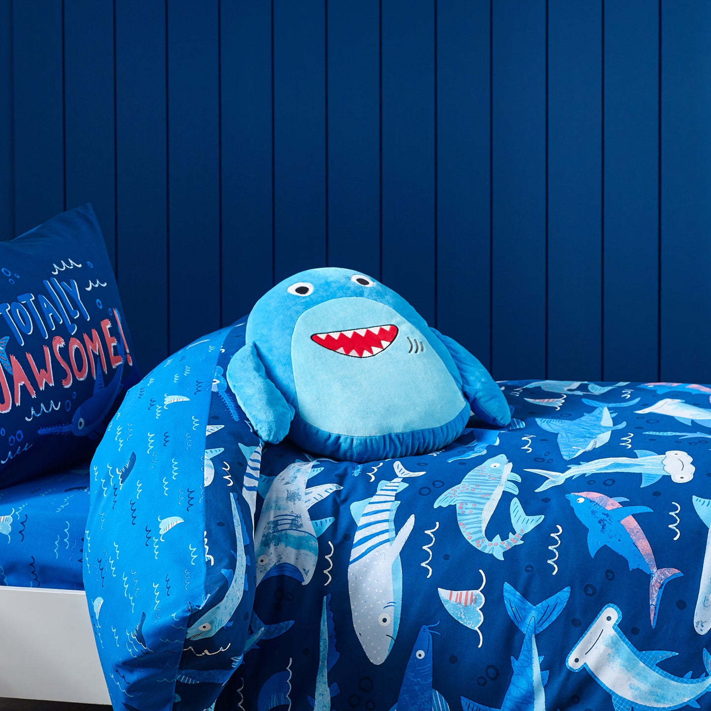 Catherine Lansfield Sheldon The Shark 3D Cushion
