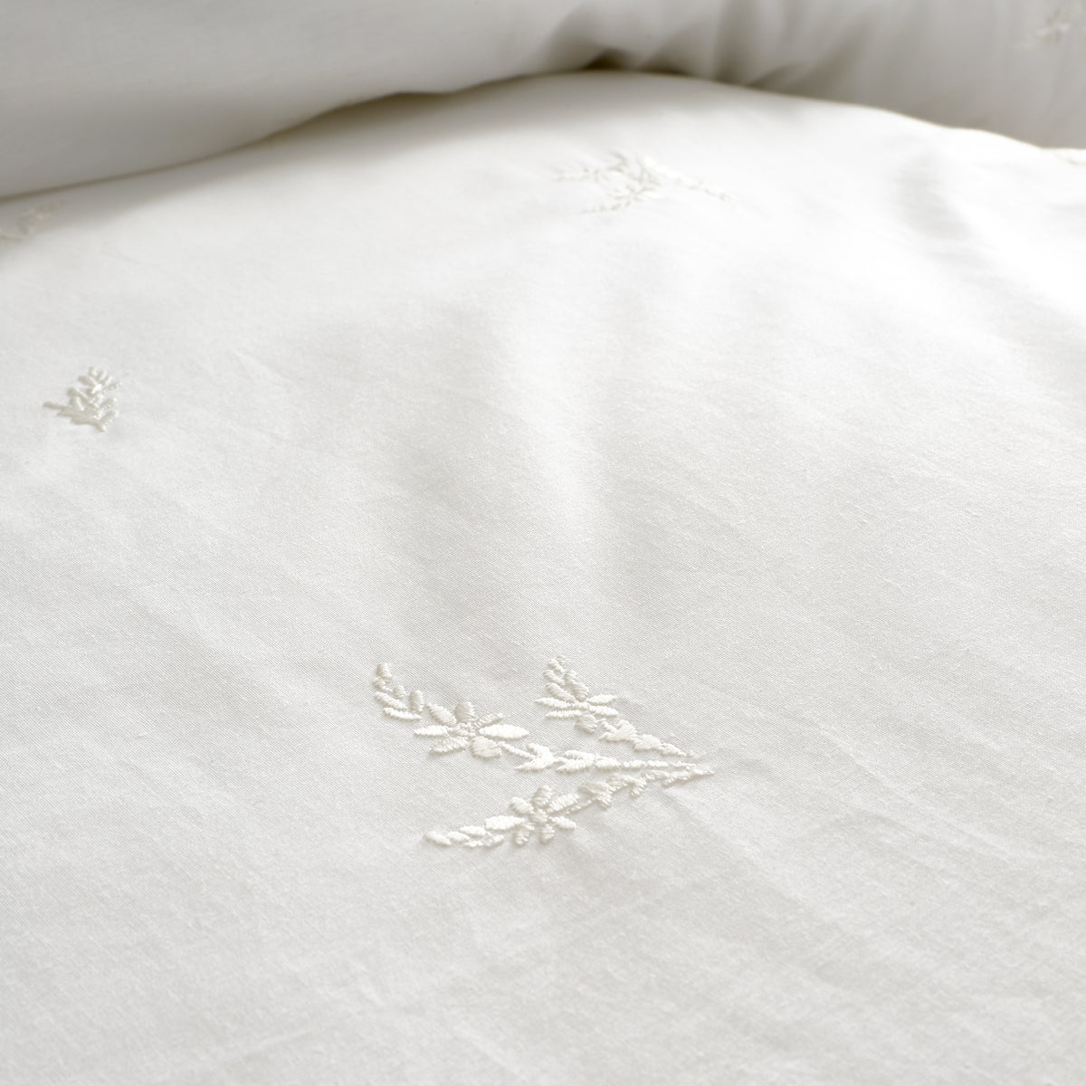 Bianca Lottie Embroidery Duvet Cover Set - White