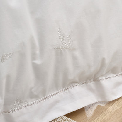 Bianca Lottie Embroidery Duvet Cover Set - White