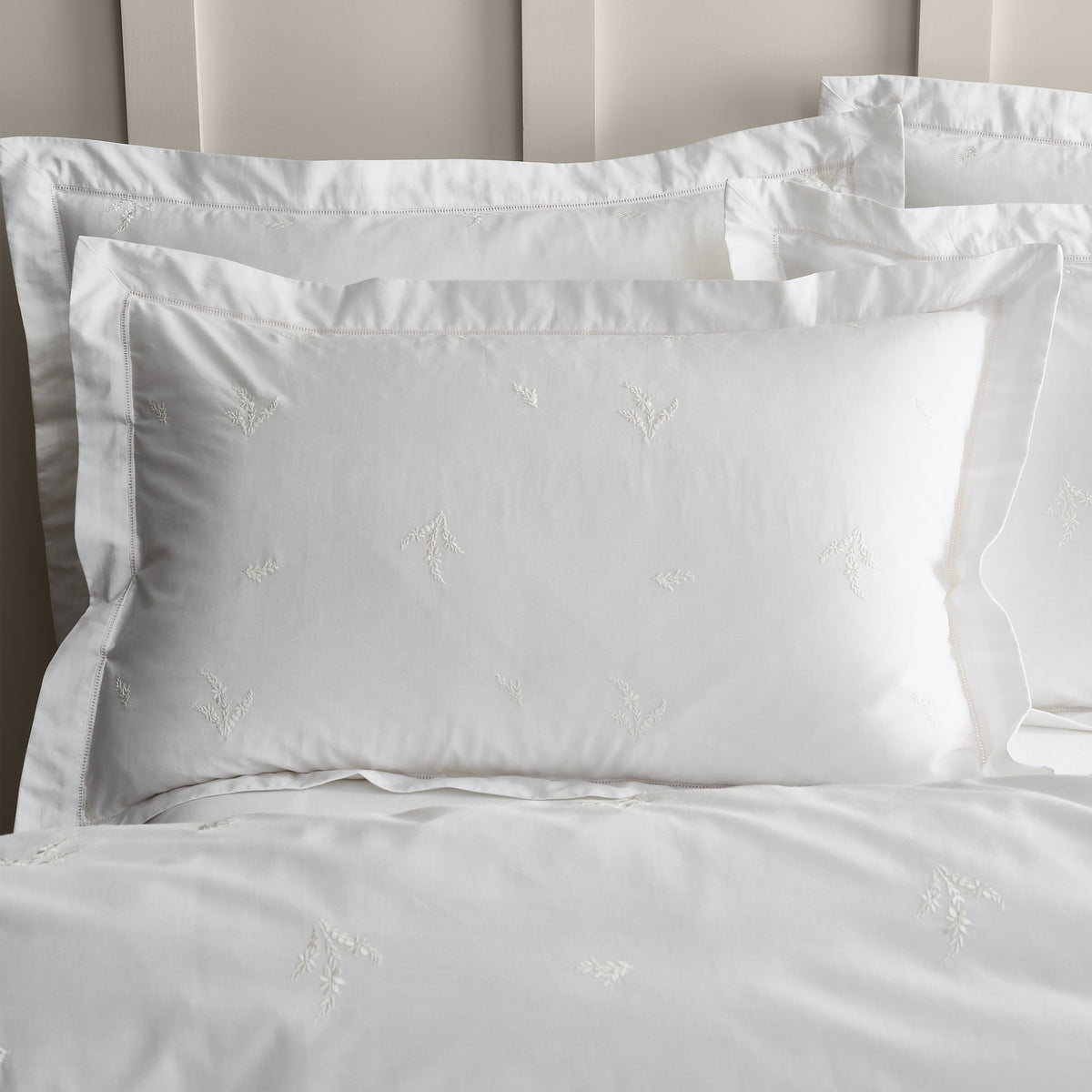 Bianca Lottie Embroidery Duvet Cover Set - White