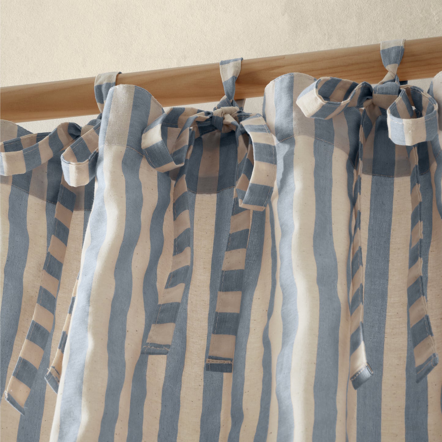 Pineapple Elephant Zanzibar Yarn Dyed Stripe Tie Top Voile Panel - Blue