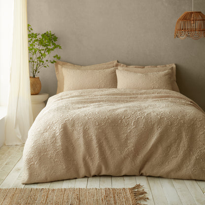 Pineapple Elephant Casablanca Pinsonic Duvet Cover Set - Natural