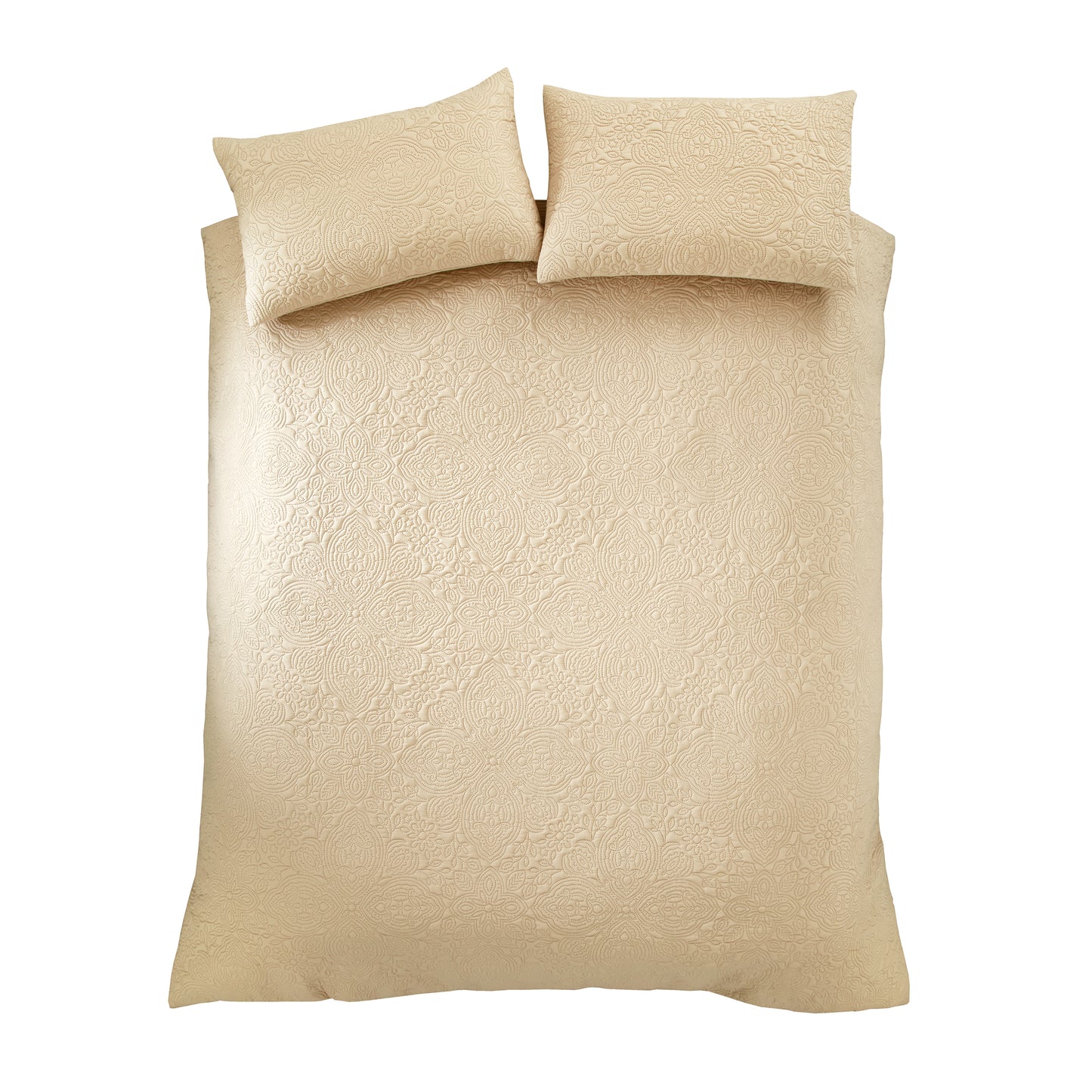 Pineapple Elephant Casablanca Pinsonic Duvet Cover Set - Natural