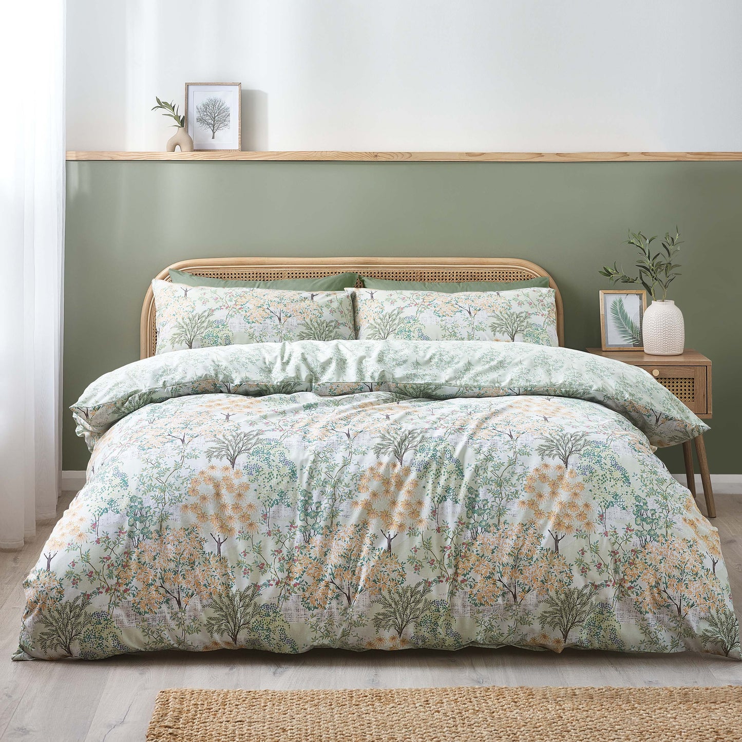 Catherine Lansfield Forest Blossom Duvet Cover Set