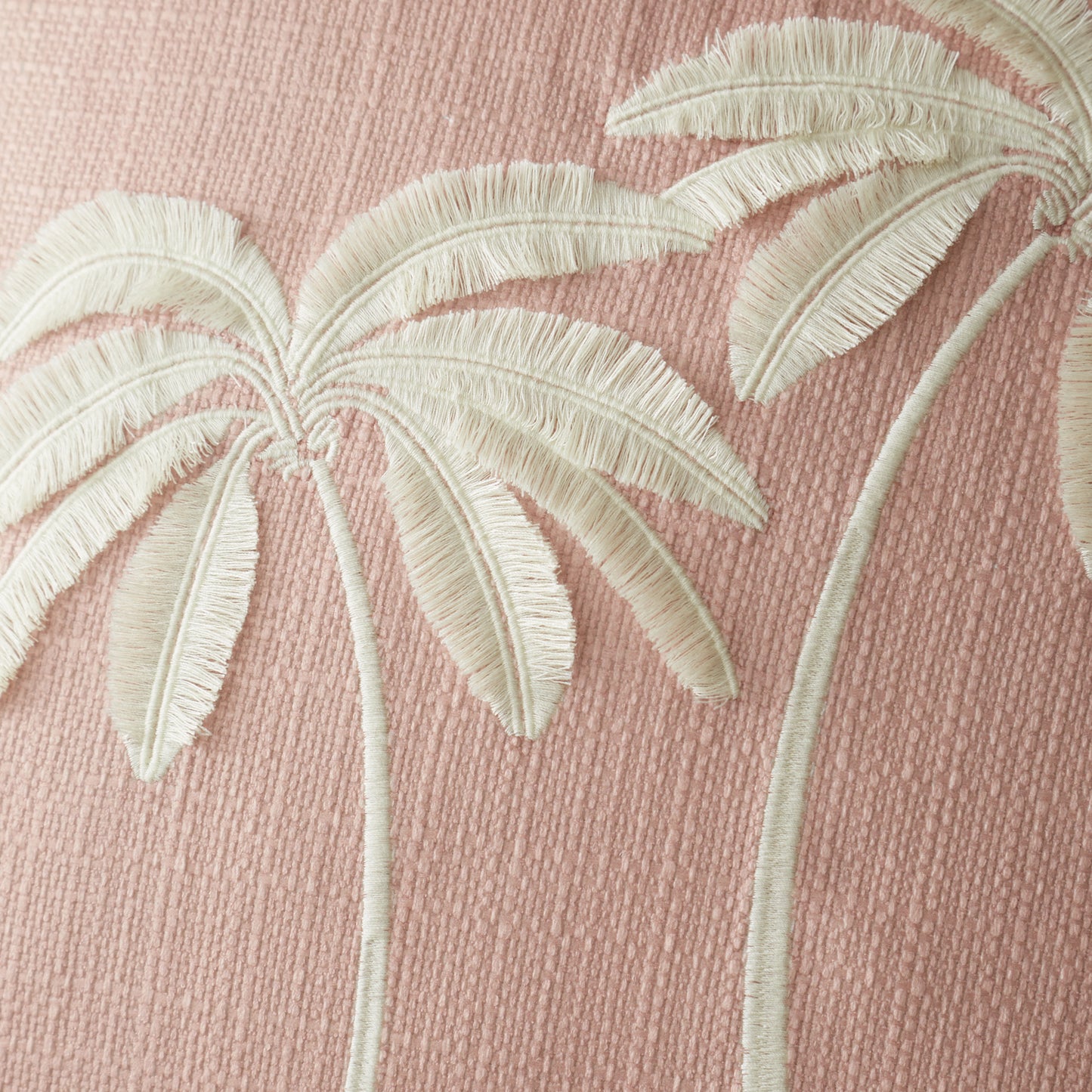 Catherine Lansfield Paradiso Palm Filled Cushion - Clay