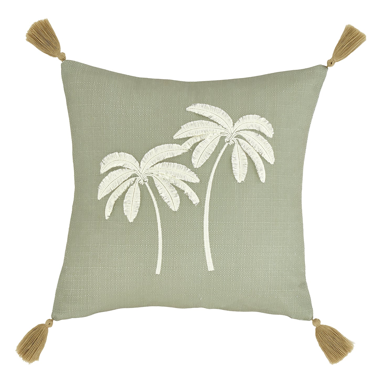 Catherine Lansfield Paradiso Palm Filled Cushion - Sage