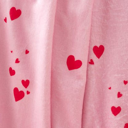 Catherine Lansfield Seersucker Heart Throw