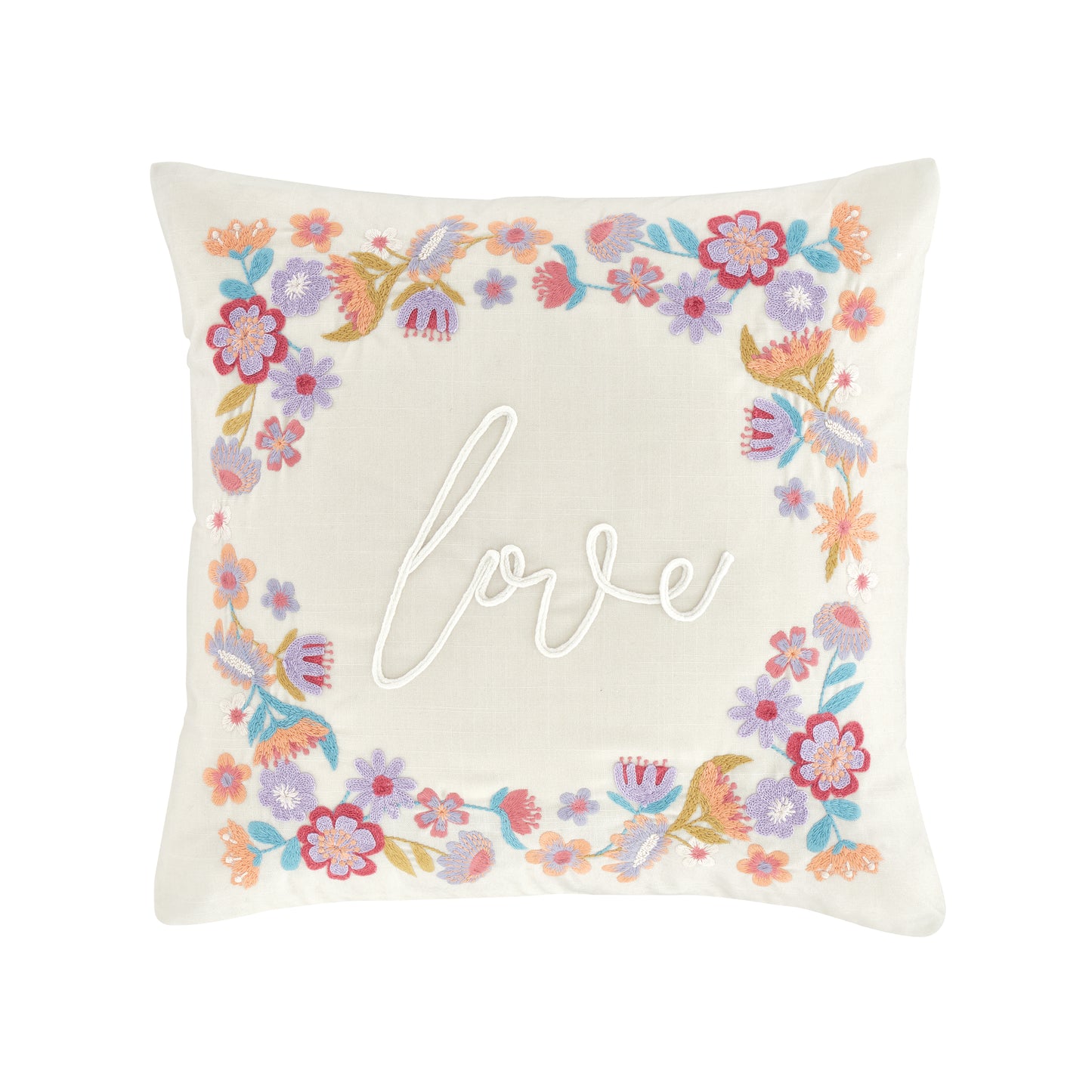 Catherine Lansfield Love Filled Cushion - Natural